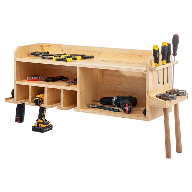 Power Tool Organizer Wall Mount Drill Holder Hanging Slots Drill Charging Station Cordless Drill Storage