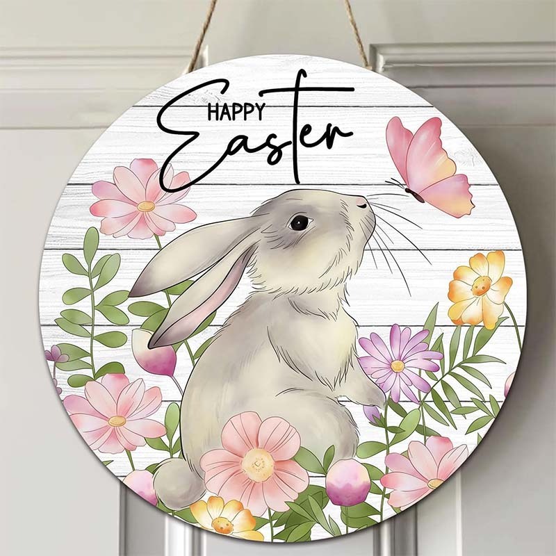 wall decor easter decoration bunny eucalyptu wreath ramadan front door wooden white fork spoon welcome home wall decor