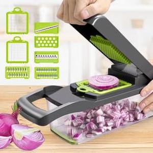 Vegetable Chopper Slicer Dicer - 12 -in -1 Onion Chopper Fruits Cutter Mandoline Slicer Food Chopper/Cutter