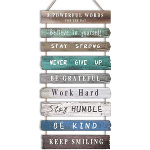 Inspirational Wall Art Decor for Office Wooden Rustic Hanging Motivational Wall Art Decoration Sign Inspiring Positive Quotes