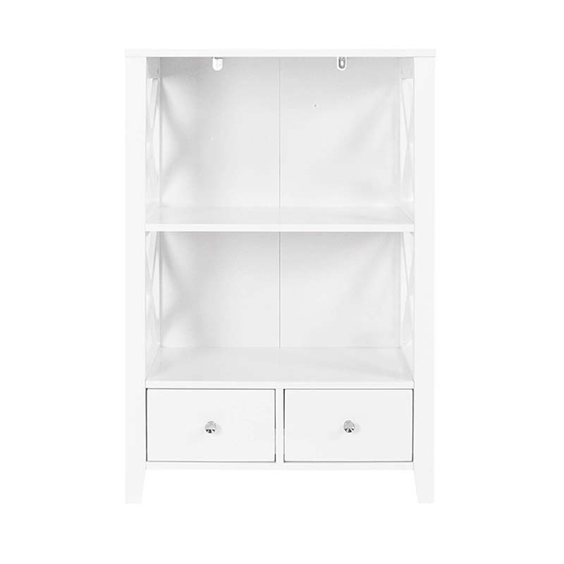 Frame Freestanding Floor 3 Shelf Bathroom Storage Tower with Bathroom Floor Cabinet Shelves