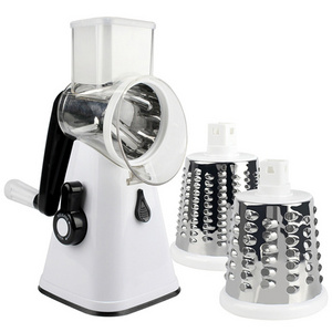 Multifunction Manual 3 in 1 Vegetable chopper Mandoline Slicer Rotary Drum Grater Nut Shredder Veggie Rotary Cheese Grater