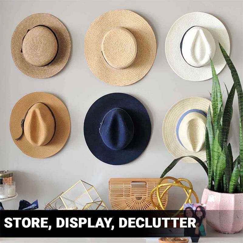 Cowboy Hat Rack Hanger Hooks Baseball Cap Fedora Western Trucker Wall Holder Hat Organizer Display Racks