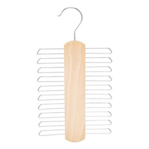 Scarf Hanger Wooden Scarf Organizer Closet Organize Storage Space Saving Scarf Rack 360 Rotate Holder magic hanger pants hangers