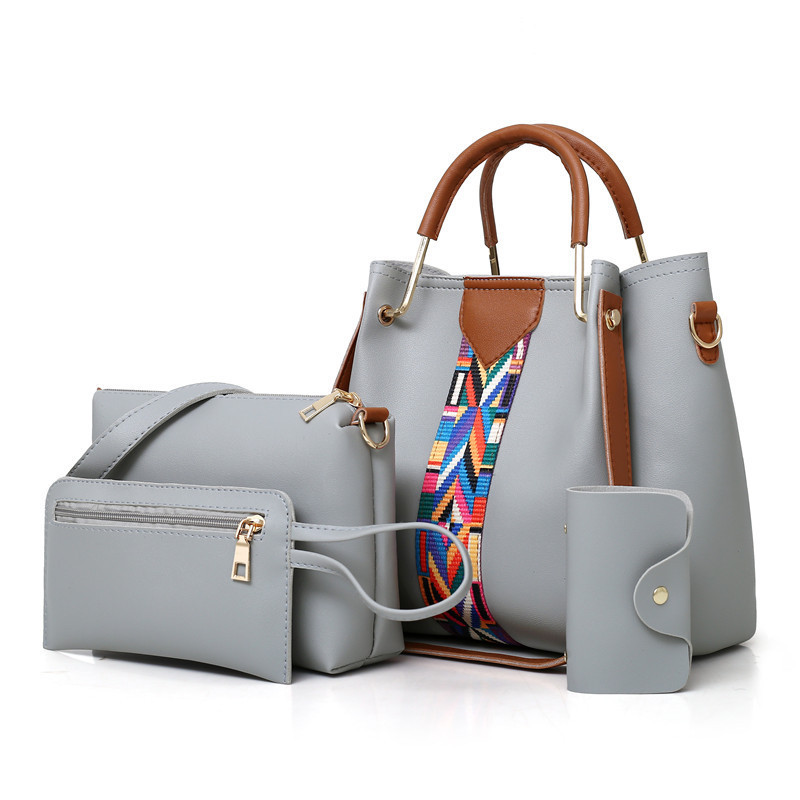 The New Style Comes Into The Market With A Four-piece Set Of Fashionable Color Contrast Bag With Large Capacity Set bag