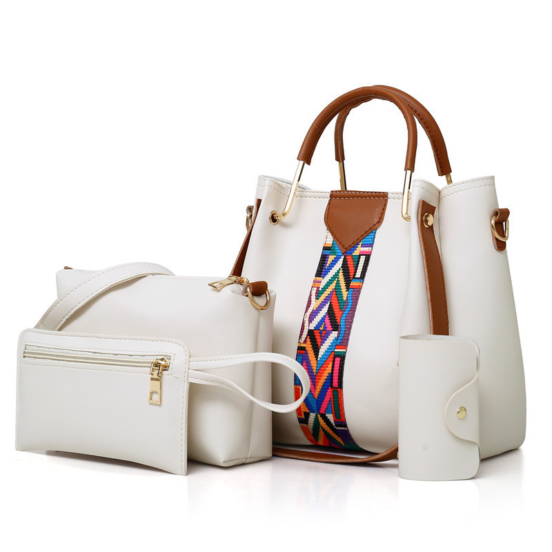 The New Style Comes Into The Market With A Four-piece Set Of Fashionable Color Contrast Bag With Large Capacity Set bag