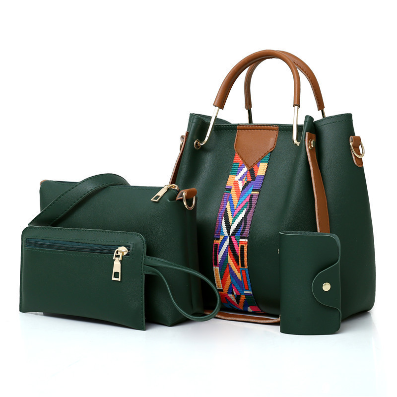 The New Style Comes Into The Market With A Four-piece Set Of Fashionable Color Contrast Bag With Large Capacity Set bag