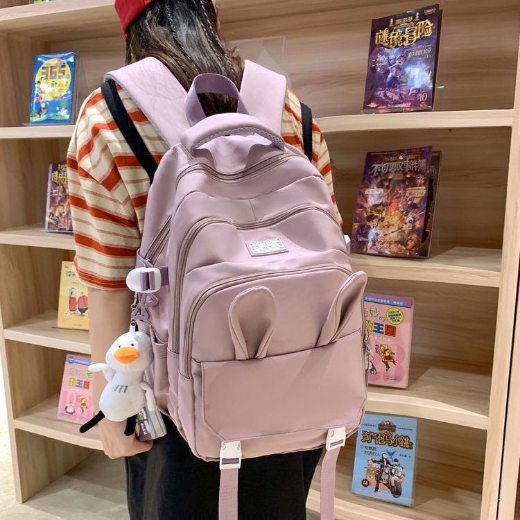 High Quality Shoulder Bag Backpack Junior High School Students School Bag Rabbit Backpack