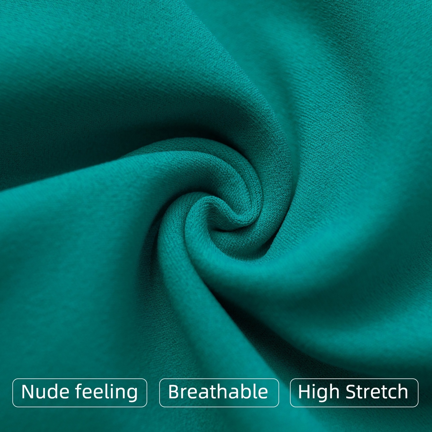 NULS 4 Way Stretch 80 Nylon 20 Spandex Recyclable Brushed Knit Fabric For Yoga Wear