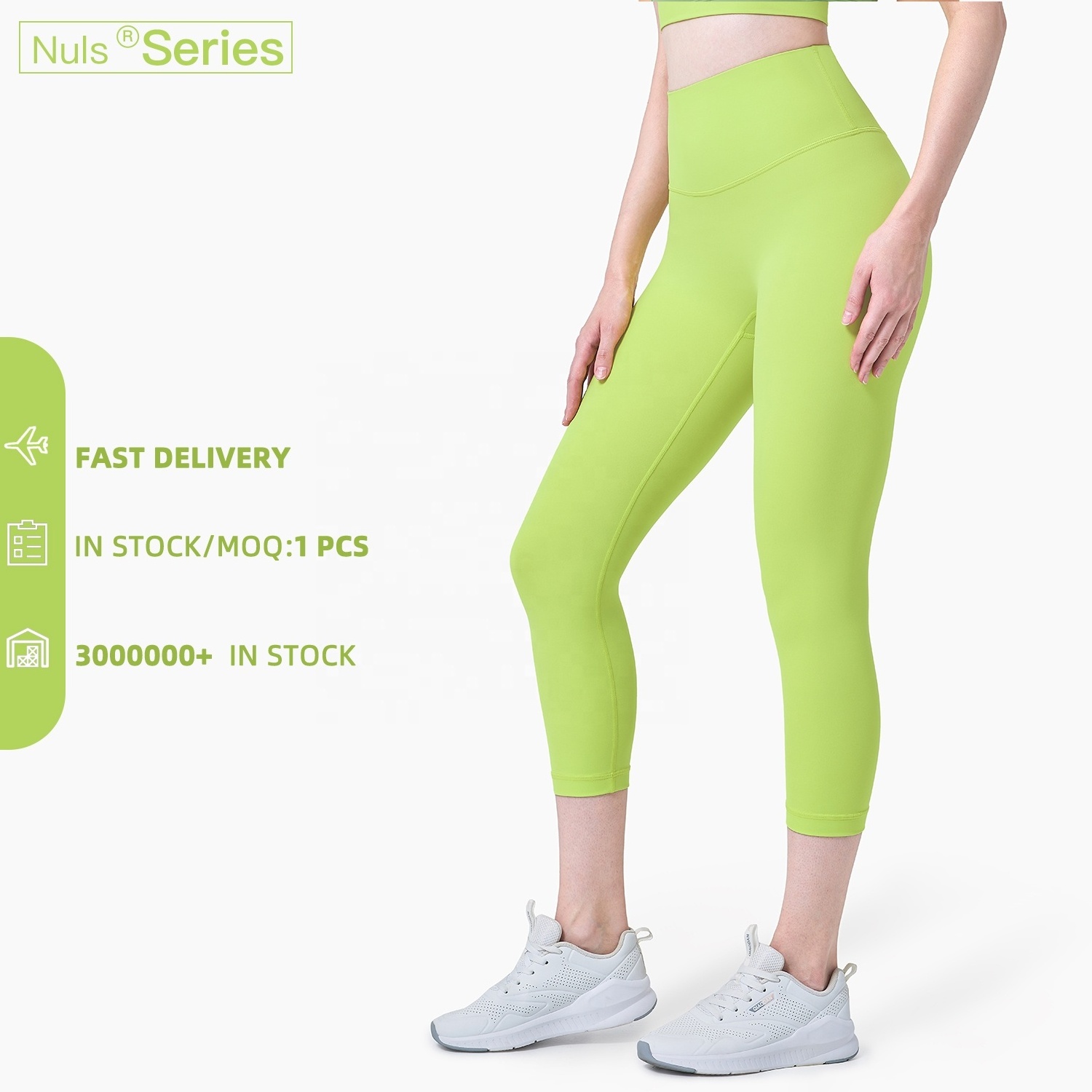 Dropshipping Solid Color Fitness Leggings With Pocket Women High Waist Gym Tights