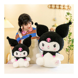 Wholesale sanrio 45cm/70cm Kuromi Plush Stuffed Cartoon anime Soft Doll New Arrival Kids Anime Kids Stuffed Plush Doll