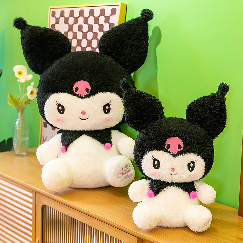 Wholesale sanrio 45cm/70cm Kuromi Plush Stuffed Cartoon anime Soft Doll New Arrival Kids Anime Kids Stuffed Plush Doll