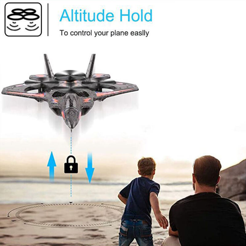 V16 Rc Plane Jet Fighter 2.4GHz Remote Control Airplane 360 Stunt Spin Remote Light RC Plane