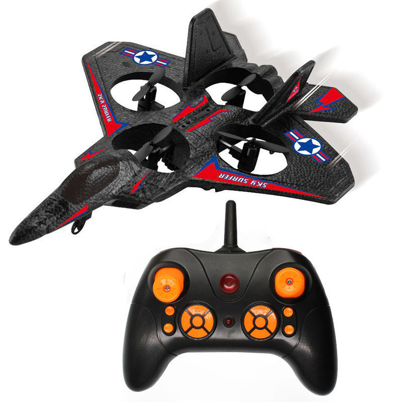 V16 Rc Plane Jet Fighter 2.4GHz Remote Control Airplane 360 Stunt Spin Remote Light RC Plane