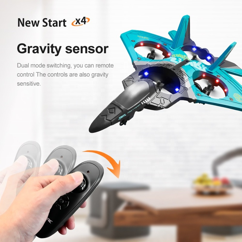 V17 Rc Plane Jet Fighter RC airplane 2.4GHz Remote Control Air plane 360 Stunt Spin Remote Light RC Plane Toy