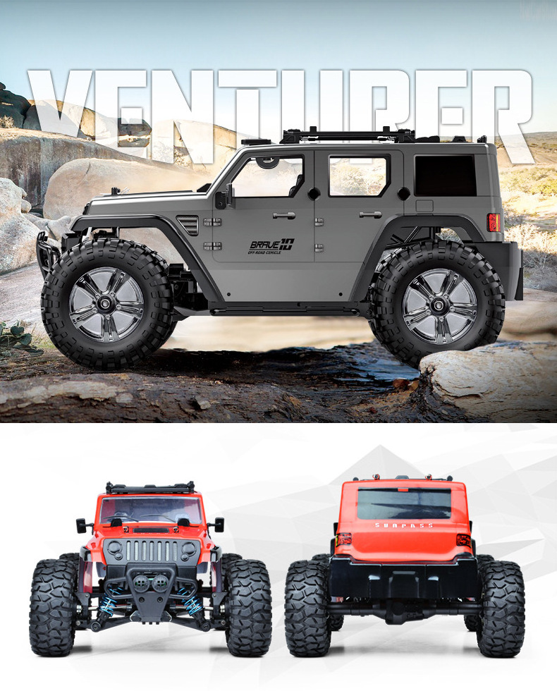 4WD high-speed remote control car 1/14 Full scale 2.4G charging Off-road Hummer model RC car remote control truck