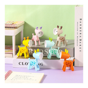 Newest Creative LED Night Lights Cartoon Animal Folding Desk Lamp Cute Pet Lights Dog Deer Dinosaur Shape Eye Protection Lamps