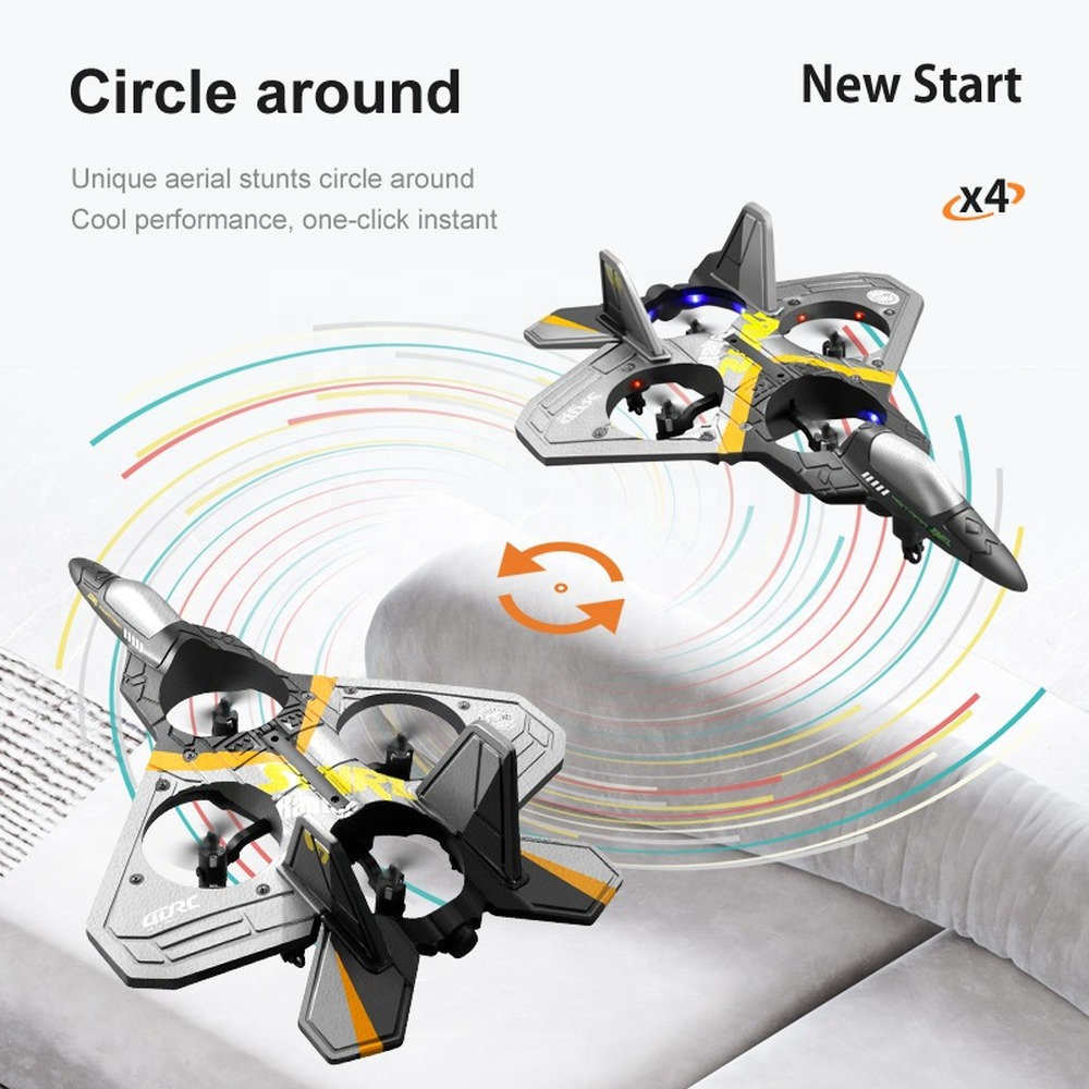 V17 Rc Plane Jet Fighter RC airplane 2.4GHz Remote Control Air plane 360 Stunt Spin Remote Light RC Plane Toy