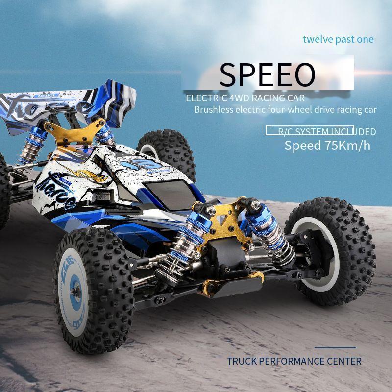 Wltoys 124007 2.4G Drift RC Car 4WD Electric 75km/h all-metal RC cars for adults with High-speed Off road rc Brushless motor