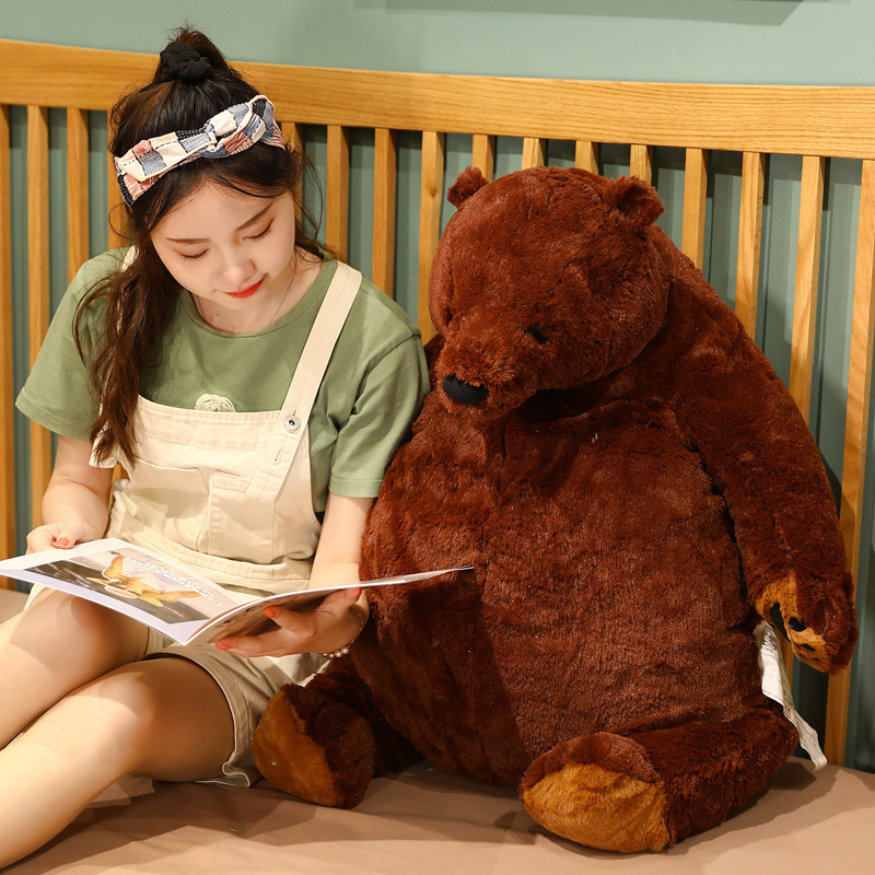 40cm simulation Brown Bear Giant Plush Teddy Bear Toy Stuffed Animals Soft Cushion Girl Kids Birthday Gift