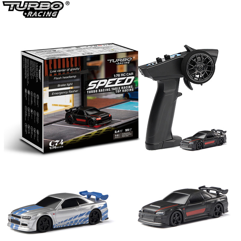 1:76  Drift RC Car With Gyro Radio Full Proportional Remote Control car RTR Kit For Kids and Adults Drift rc cars