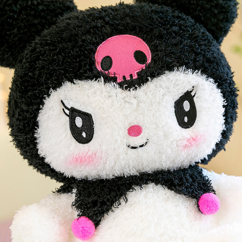 Wholesale sanrio 45cm/70cm Kuromi Plush Stuffed Cartoon anime Soft Doll New Arrival Kids Anime Kids Stuffed Plush Doll