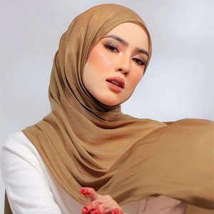 Newest Shawl Tundung Shiny Crinkle Chiffon Scarf Women Plain Muslim Pleated Glitter Shimmer Chiffon Hijab Silk Shawl