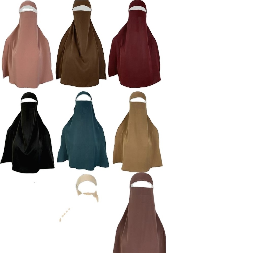 New Niqab Muslim Breathable One Layer Nida Face Veil Cover Modest Islamic Clothing Women Jilbab Prayer Hijab Niqab