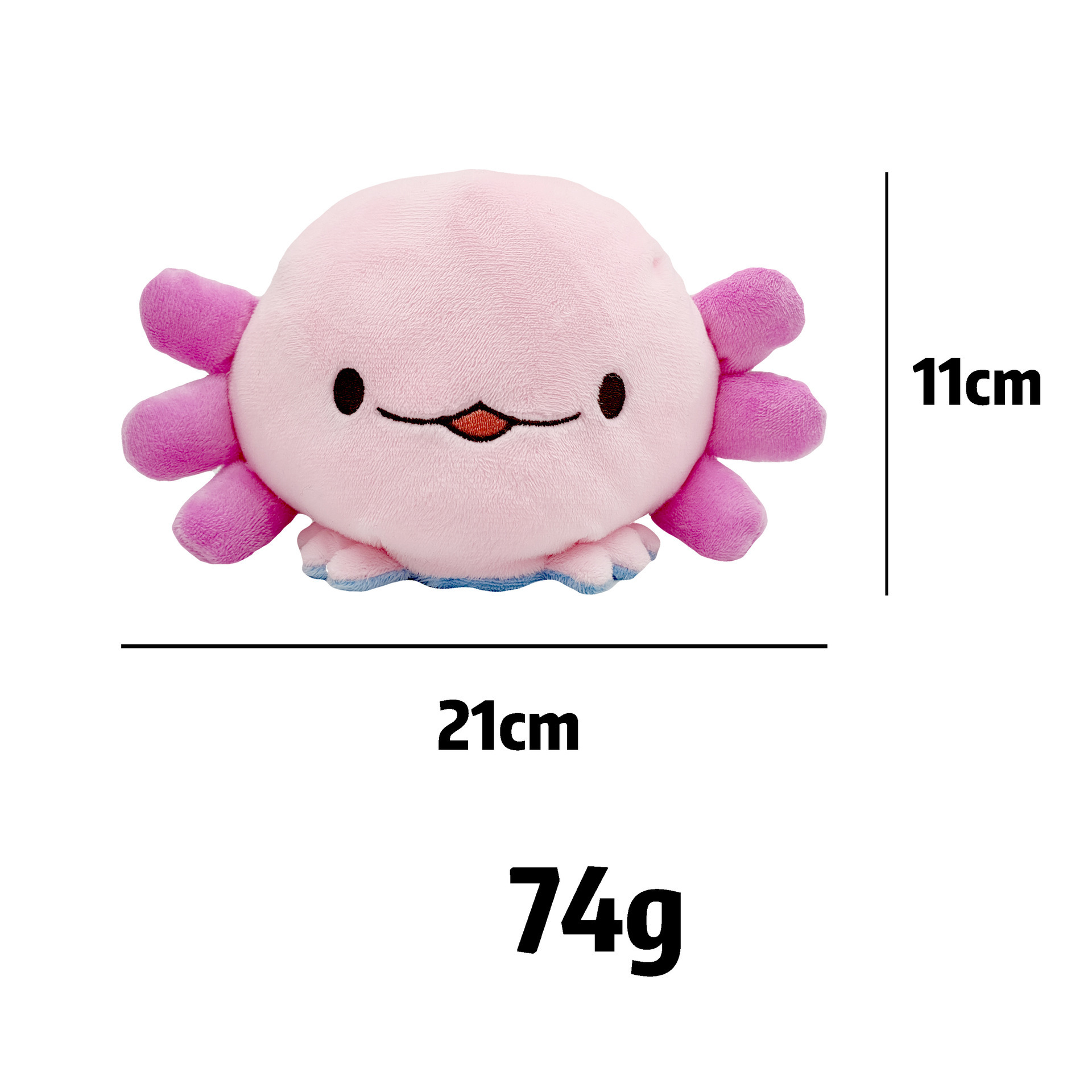 Custom Stuffed Animals Toys Double Side Flip Animals Plush Reversible Axolotl Stuffed Animals Toys Reversible Octopus