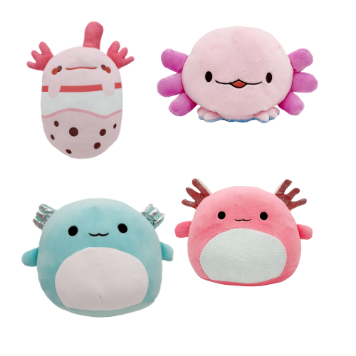 Custom Stuffed Animals Toys Double Side Flip Animals Plush Reversible Axolotl Stuffed Animals Toys Reversible Octopus