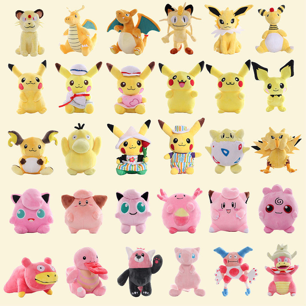 Factory Cheap wholesale pokemoned plush toys 8 inches 100 models kawaii soft doll for claw machine kids toy