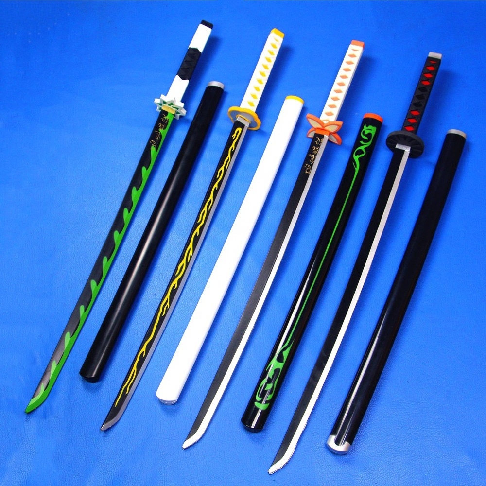 Children's Rubber Sword Cosplay Props Japanese Anime PU Rubber Ghost Killer Blade Demon Slayer Sword