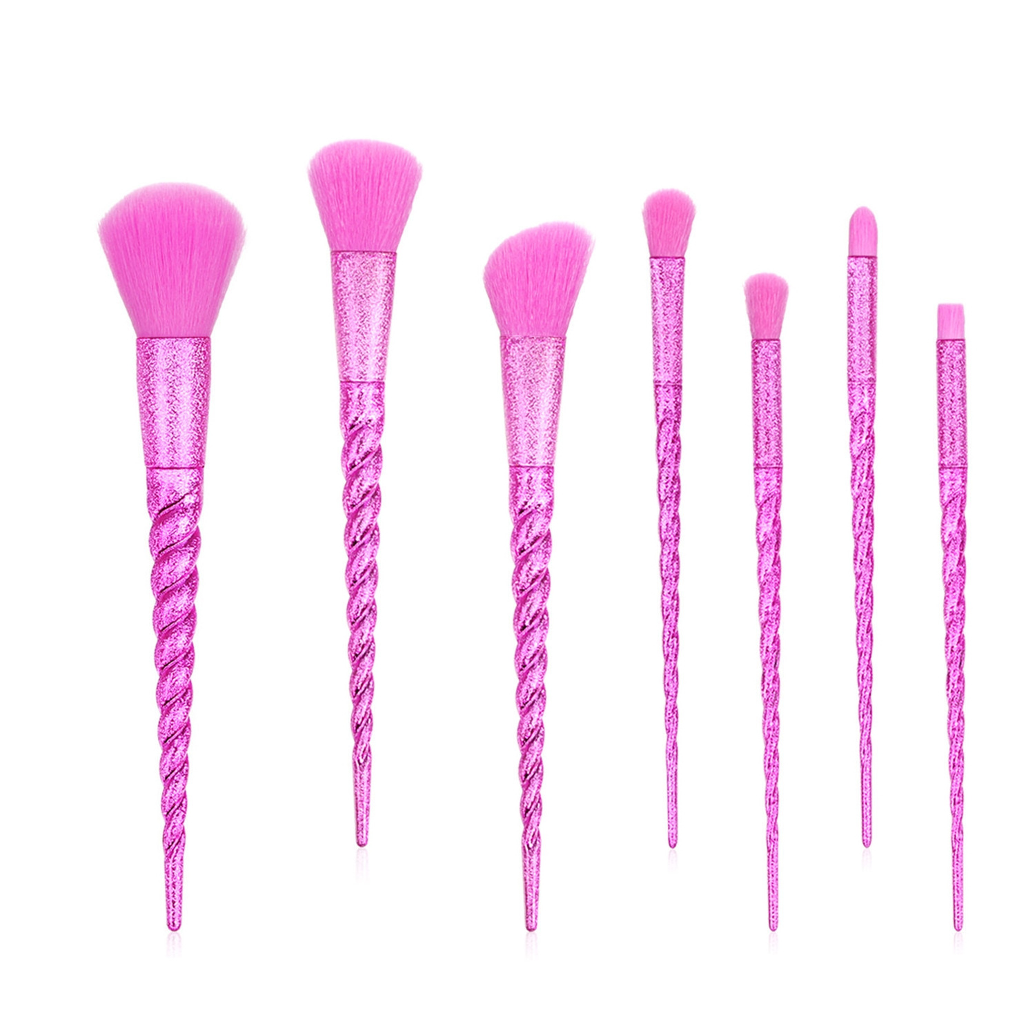 7Pcs Matte Handle  Makeup Brush Set UnicornFoundation Powder Eye shadow  Cosmetic Make up Brushes Kit