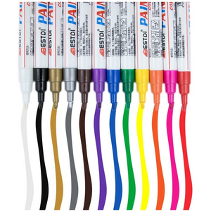 Paint Pen Diy Album Graffiti Pen Car Tyre Paint Marker Dual Tip Fabric Marker Set Fabric Markers