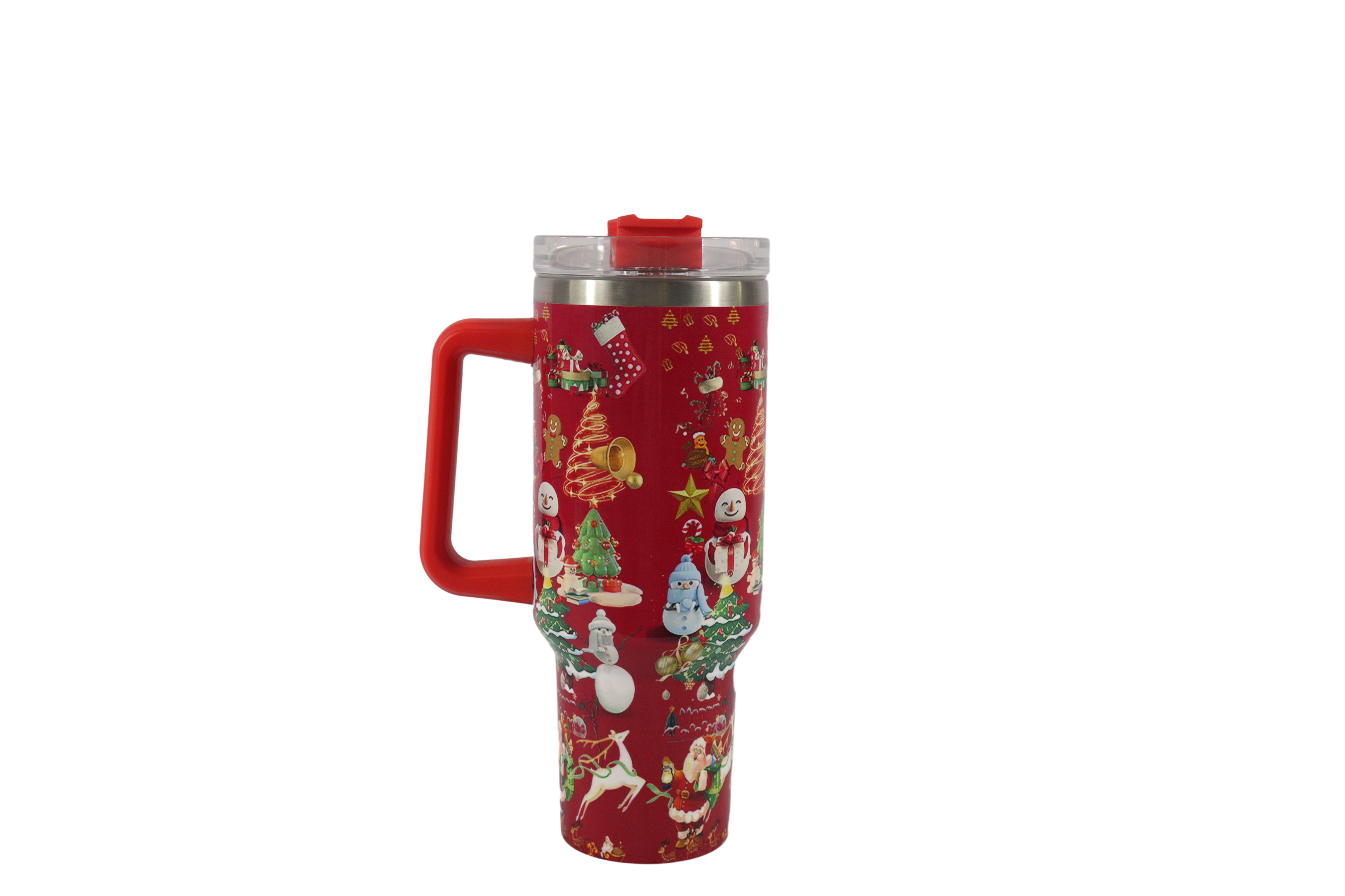 Hot selling New Christmas 304 Stainless Steel Insulation 40oz Handle Car Cup Ice Beer Cup in Stock