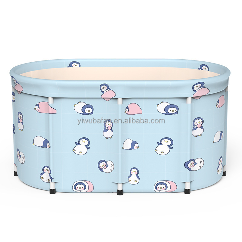 Bafan Brand Portable Lightweight Easily Set Up PVC Folding Ice Bath Tub Bath Bucket For Kids Baby Adults