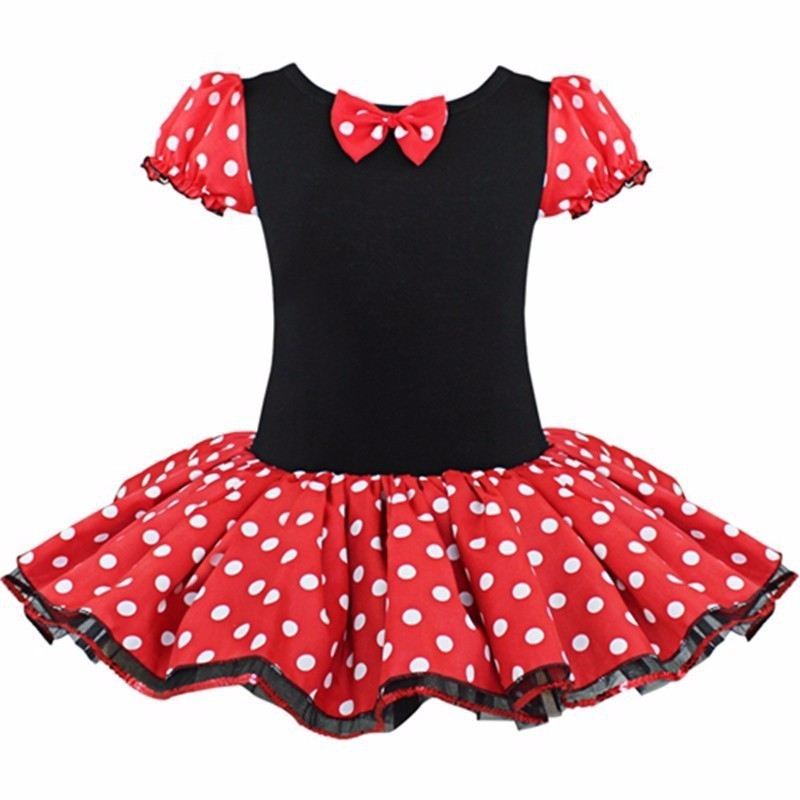 Toddler Girl Polka Dots Fancy Dress Up Costume Princess Birthday Party Tulle Dresses with Ears Headband