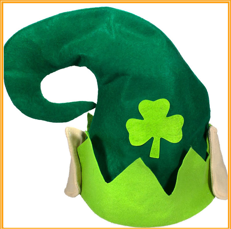 Festive Felt St. Patrick's Day Elf Party Hat