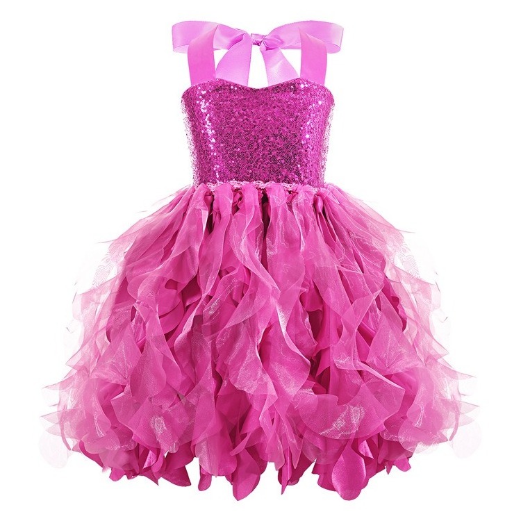 Baige 2024 Tutu Dress for Girls Sparkly Sequin Princess Costume Birthday Party Prom Outfit