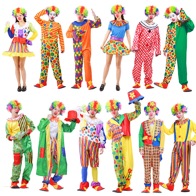 Halloween Adult Clown Costume For Cosplay Costume Party Adult Bar Decoration Christmas Party Clown Suit For 2022