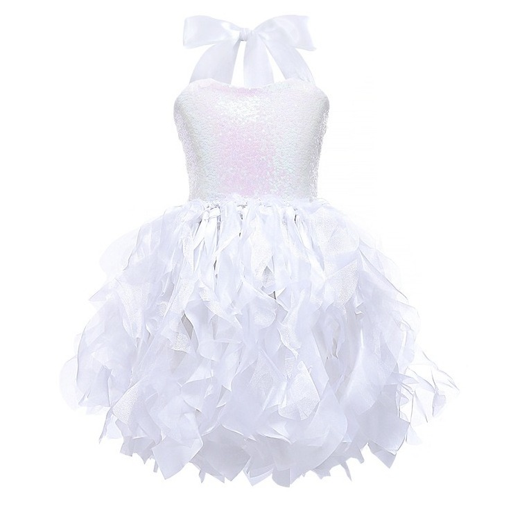 Baige 2024 Tutu Dress for Girls Sparkly Sequin Princess Costume Birthday Party Prom Outfit