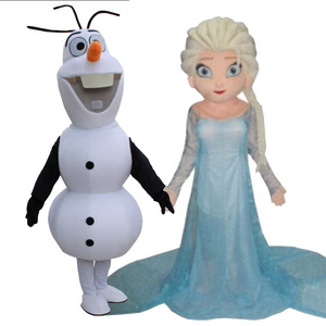 High quality Party popular adult cartoon character Business Promotion Snow Man mascot costume