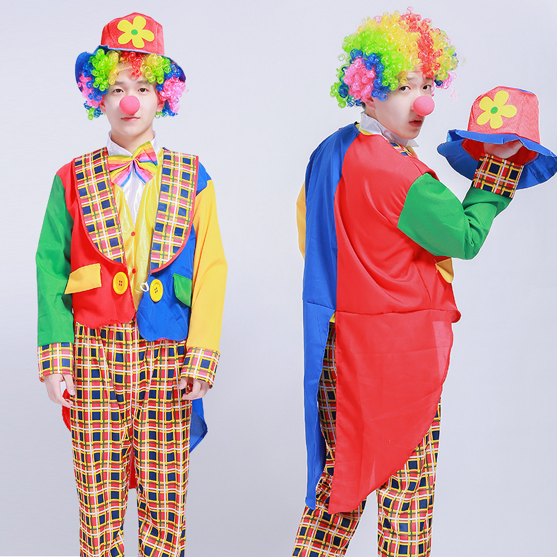 Halloween Adult Clown Costume For Cosplay Costume Party Adult Bar Decoration Christmas Party Clown Suit For 2022