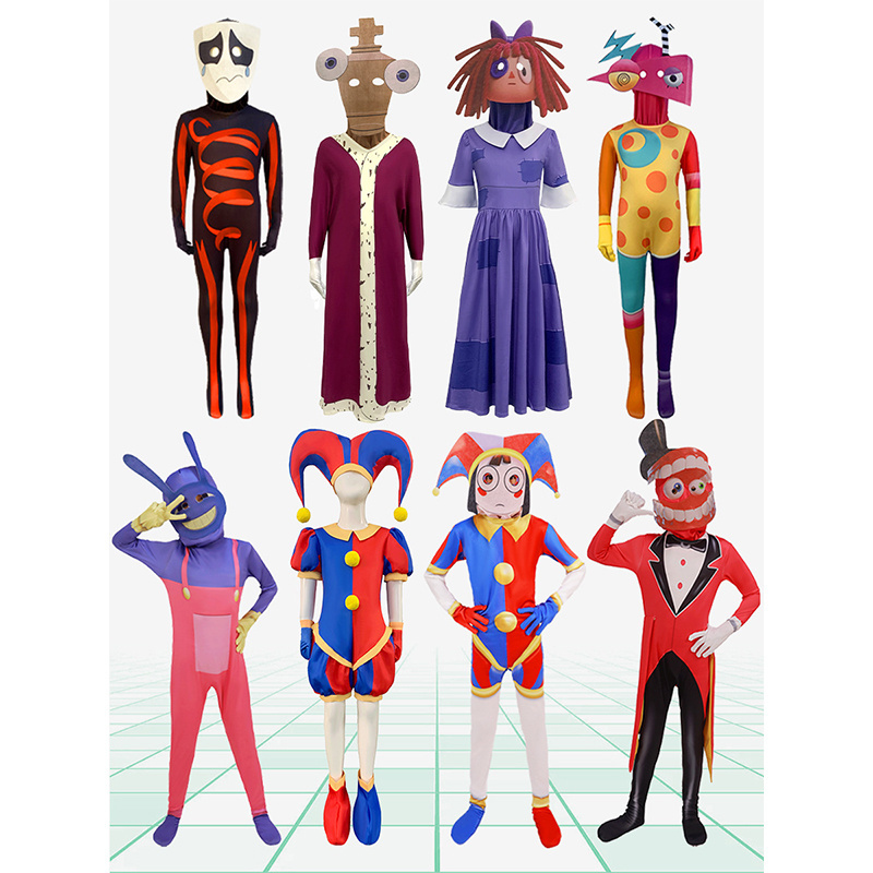 New show Romper Magic Digital Circus Cosplay Romper Pamni Animation small Ugly costume For Halloween Carnival