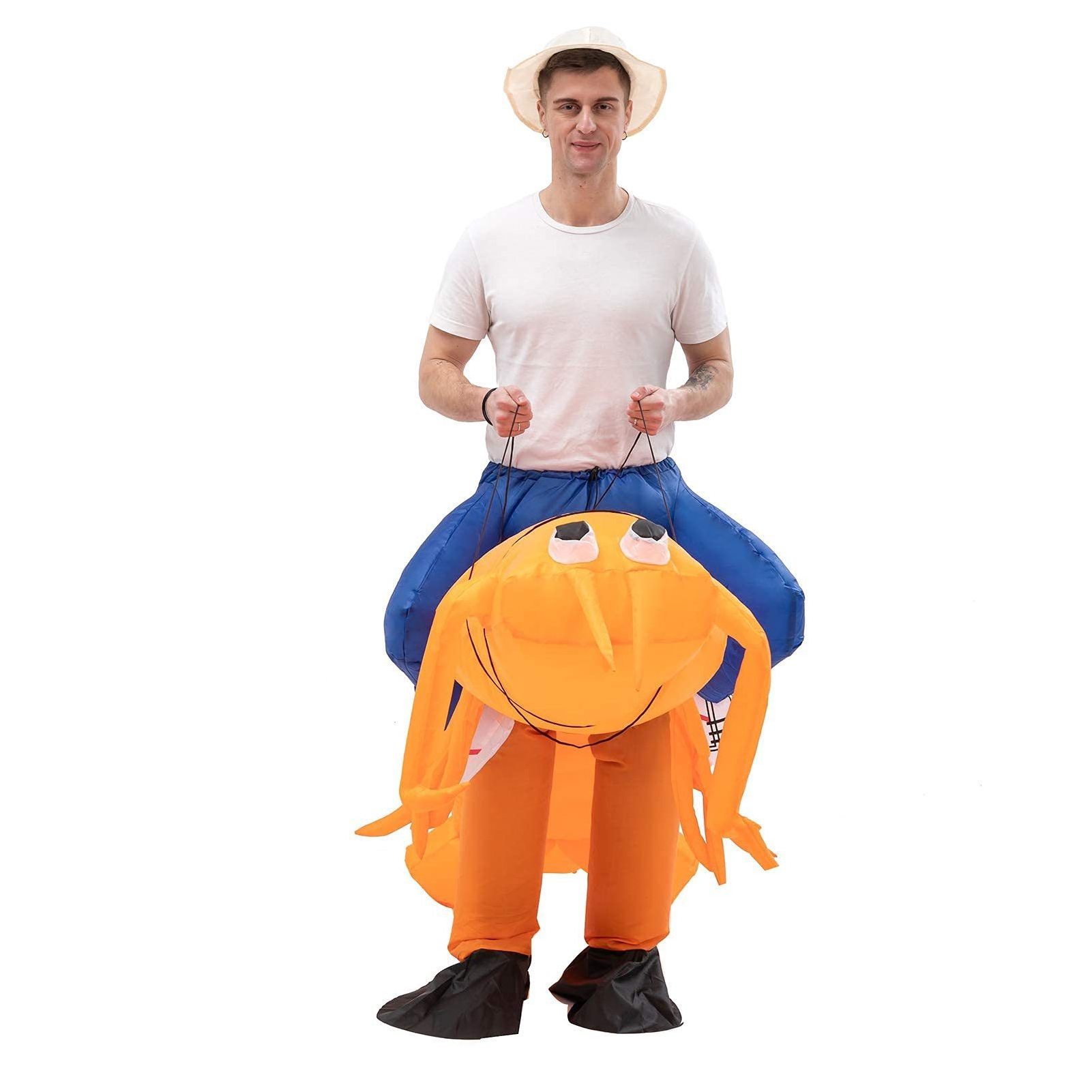 Mantis Shrimp Inflatable Costume Funny Animal Blow up Costume for Halloween Cosplay Party Christmas