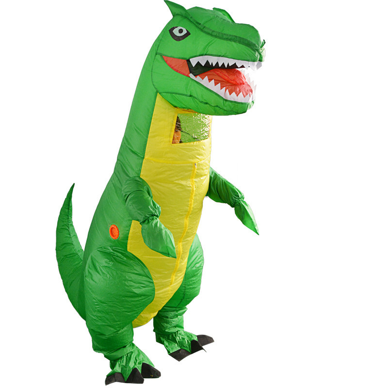 2023 Halloween Party Animal Cosplay Stegosaurus Mascot Costume Inflatable Dinosaur Suit Costume for Adult Size Polyester Unisex