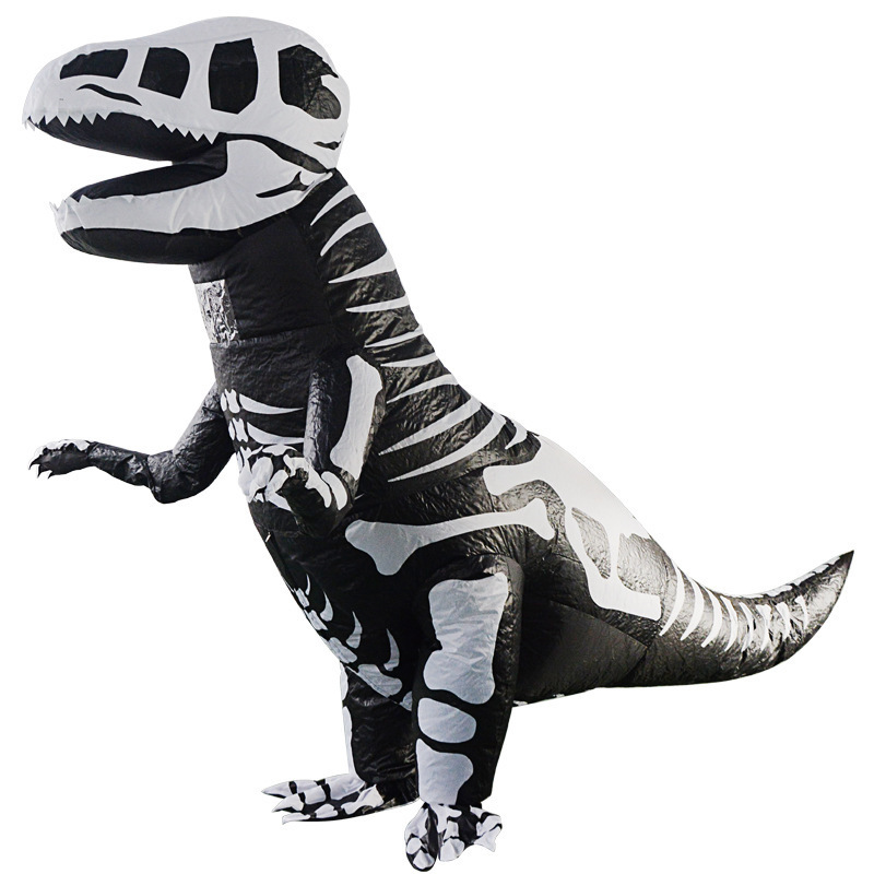 2023 Halloween Party Animal Cosplay Stegosaurus Mascot Costume Inflatable Dinosaur Suit Costume for Adult Size Polyester Unisex