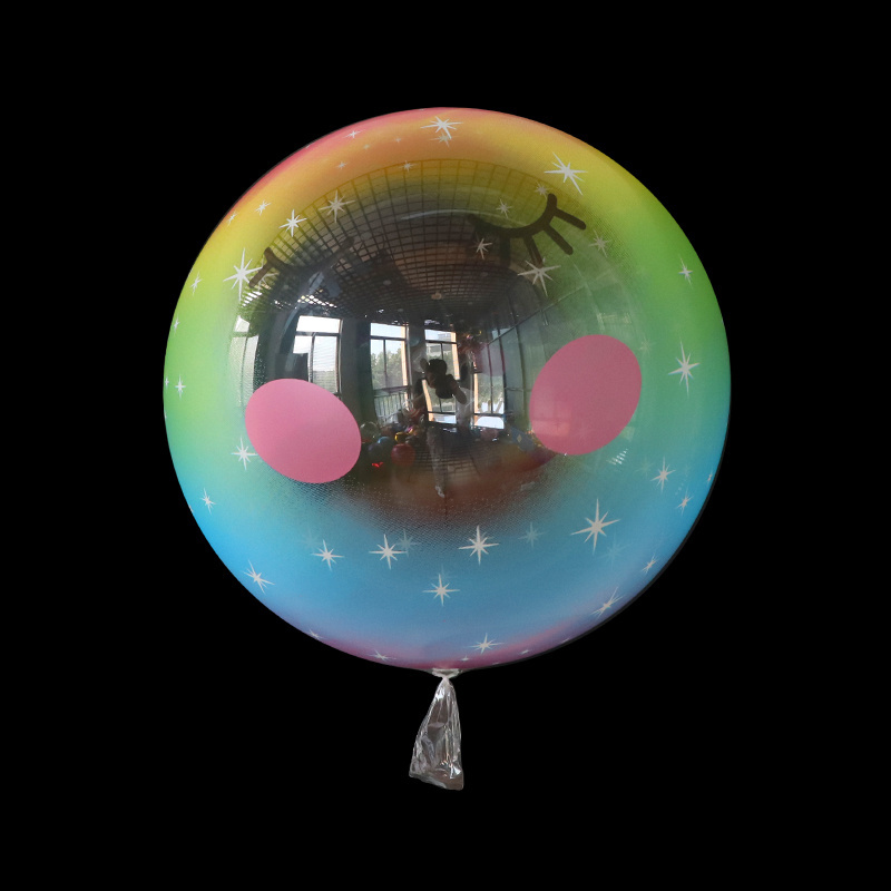 20 inch Bubble Balloon Flower & Unicorn Printed PVC Transparent Balloons Bobo Balloon For Baby Birthday Party Decoration