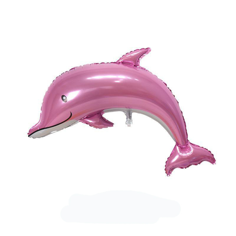 New design dolphin aluminum film balloon wedding decoration birthday party cartoon inflatable foil animal balloons