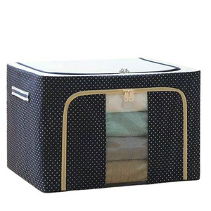 Steel frame storage box Oxford cloth storage boxes with fabric cover folding storage bags toys clothes recognize cabinets